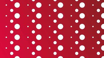 Red gradient with polka dots, seamless looping. video