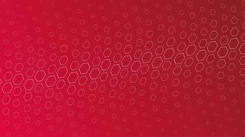 Red gradient with hexagonal grid, seamless looping. video