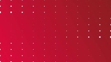 Red gradient with dots and squares, seamless looping animation. video