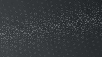 Black grey background with hexagonal grid, seamless looping design. video