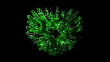 Neon frame effect, Turkey festive turkey friendly expression on black background video