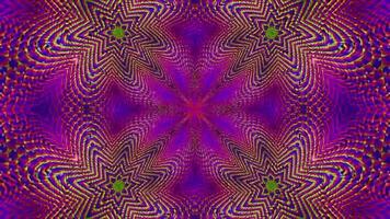 Amazing abstract kaleidoscopic multicolor pattern with twelve structure. Excellent animated floral background for your design in full HD clip video