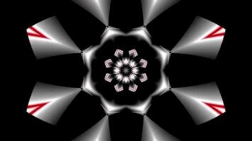 Kaleidoscope stock footage, hypnotic spiral background. video