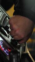 vertical Starting the engine by turning the key in the ignition lock video