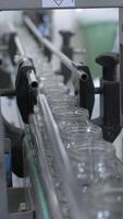 vertical Automatic line for the production of empty small glass jars video