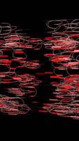 An exploration of Abstract Motion Patterns that exist in vibrant Red and crisp White colors video