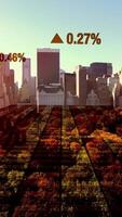 explorador valores mercado tendencias con perspectivas dentro urbano paisajes y ambientes video
