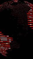 Abstract Red and Black Wave Pattern Design Featuring Bold Colors and Dynamic Motion Elements video