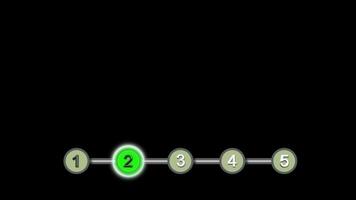 An Indicator Showing Progress Through Steps Presented in a Linear Format Over Time video