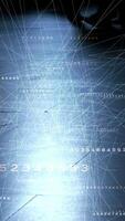 An Artistic Abstract Data Visualization Featuring Numeric Patterns and Intricate Lines video