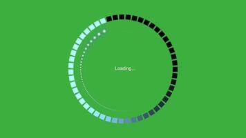 An engaging Loading Animation presented on a vibrant Green Background for user interfaces video