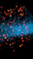 The Beautiful and Colorful Bokeh Light Effects Displayed on a Dark Background Surface video