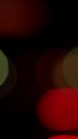 A beautiful display of bokeh abstract lights shining on a dark and enchanting background video