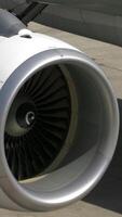 An Intimate CloseUp View of a Jet Engine Specifically for Aviation Enthusiasts and Fans video