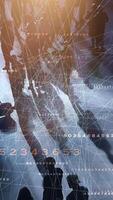 Abstract Data Visualization involves using People and Numbers for insightful representation video