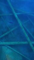 An Enigmatic Underwater Structure Set Against a Beautiful, Ocean Blue Background video