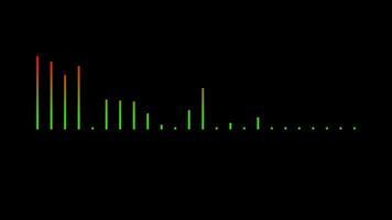 Audio spectrum bar sound wave effect waveform animation video