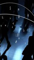 Exploring Abstract Shadows Alongside Data Symbols that Emerge in Motion and Dynamics video