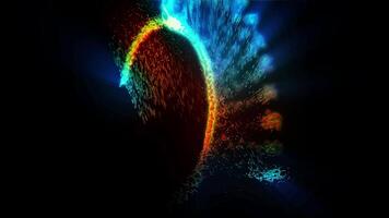 a sparkling time portal disk resembling a firework hoop video
