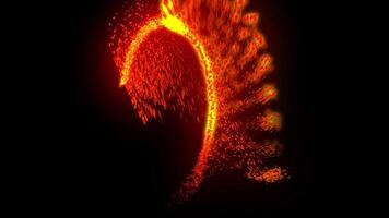 a sparkling time portal disk resembling a firework hoop video
