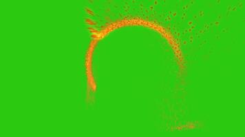 a sparkling time portal disk resembling a firework hoop video