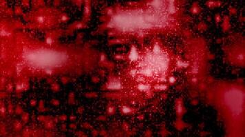 A red background with many different shapes and colors video