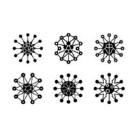 Stylish art of neural networks, perfect for tech and AI-themed projects vector