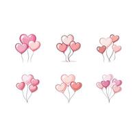 Charming minimalistic heart-shaped balloon design, perfect for any romantic theme vector