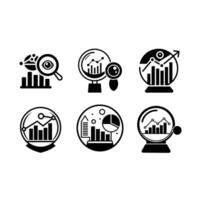 Modern design showcasing predictive analysis with elements vector