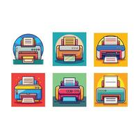Stylish printer design, perfect for print and digital projects. vector