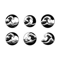 Stunning design of the Japanese great wave, perfect for prints and digital art vector