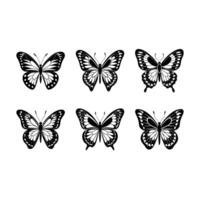 Elegant butterfly line art with design for modern and decorative projects vector
