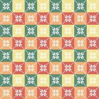 Seamless Christmas Pixel Pattern .Festive Nordic and Scandinavian Winter Design Ideal for Holiday Wrapping Paper, Sweaters, Fabric, Home Decor, Crafts, and Digital Projects with a Cozy Retro Style. vector