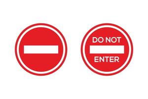 Prohibited sign. Not allowed sign. Warning stop symbol. Stop sign vector