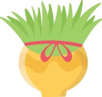 Nowruz Day Element. with Trendy Cartoon Concept vector