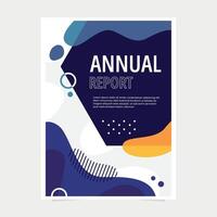 Annual Report Cover with Professional Abstract Design vector