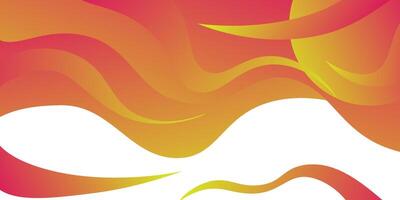 Abstract geometric liquid background design in orange red combination. Creative banner design with liquid wave shape as template. Simple background design. Eps10 vector