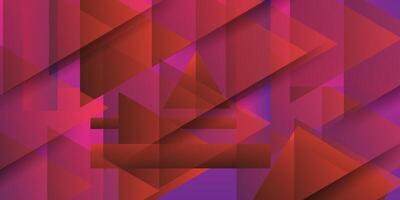 Modern abstract geometric triangle background with dark red gradient color, simple shape with trendy design. vector