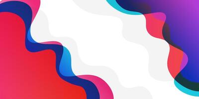 Colorful abstract background with simple wavy shapes. Design with bright white background. Popular and modern with 3d shadow concept. eps10 vector