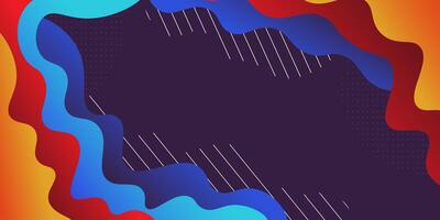 Modern premium colorful wavy abstract background with soft colors on purple background. eps10 vector