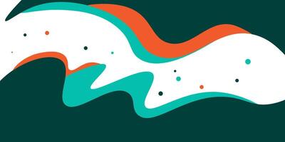 elegant wavy banner design with modern green color, creative banner design with white background. vector