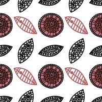 A doodle background. Creative artistic circles in a minimalist style, fashionable design with basic shapes. Modern abstract dots. vector