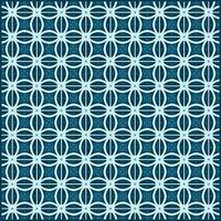 unique batik pattern with dark blue dominant color vector