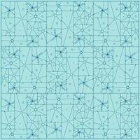 abstract pattern of multiple square design with unique ornaments vector