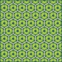 creative green hexagon pattern with modern style vector