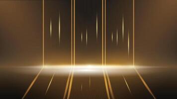 Black and Gold background abstract geometric shapes luxury vector