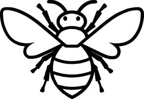 logo set with bee. Honeybee as main element of logotypes vector