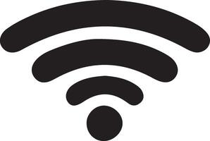 wifi icon black and white style design vector