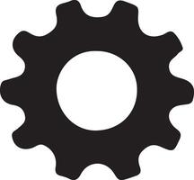 setting icon black style art vector