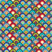 circular circle seamless abstract pattern background with colourful circles vector